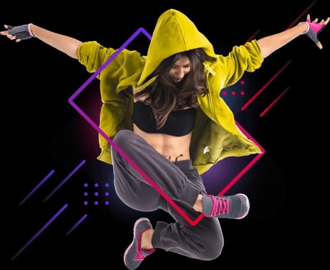 Học viên tập nhảy hiện đại tại AYA Dance Space Biên Hòa - Trấn Biên - Bửu Long